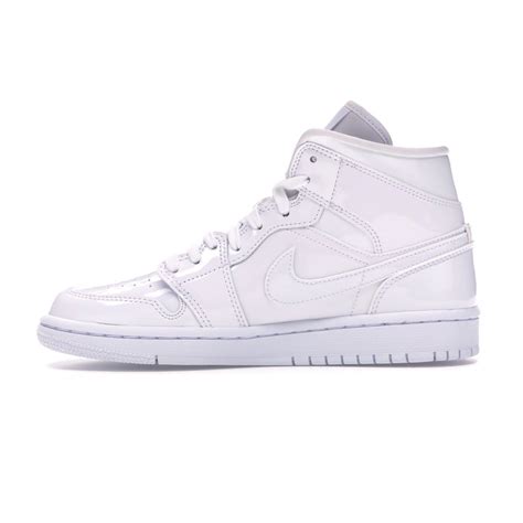 Jordan 1 Mid Triple White For Women - OFour