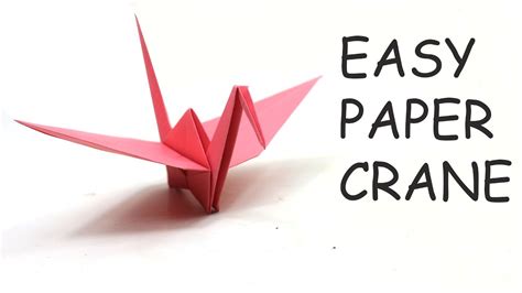 How To Make a Paper Crane - Origami Crane Easy - Step by Step Tutorial - YouTube