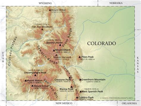 Map Colorado Mountain Ranges – Get Map Update