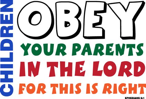 Spot of Colour: Obey your parents