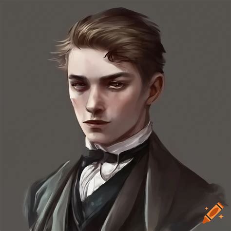 Concept art of a handsome victorian man on Craiyon