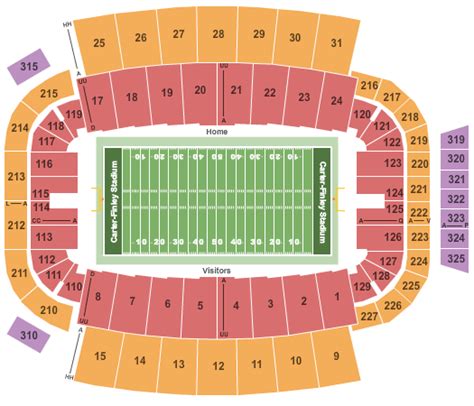 Carter-Finley Stadium Seating Chart | Carter-Finley Stadium | Raleigh, North Carolina