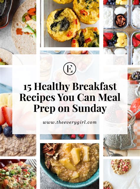 15 Healthy Breakfast Recipes to Meal Prep on Sunday | The Everygirl