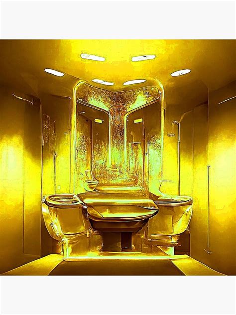 "gold toilet God, golden background,gold toilet," Poster for Sale by ...