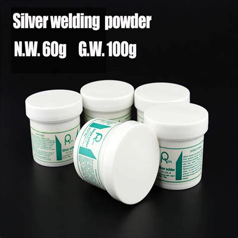 60g Silver Soldering powder Flux Silver Brass Brazing Fluxes for welding copper aluminum alloy ...