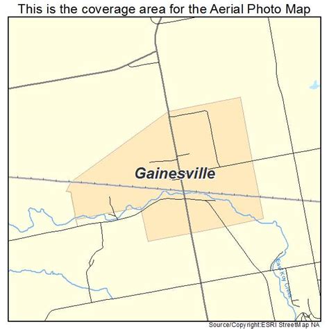 Aerial Photography Map of Gainesville, NY New York