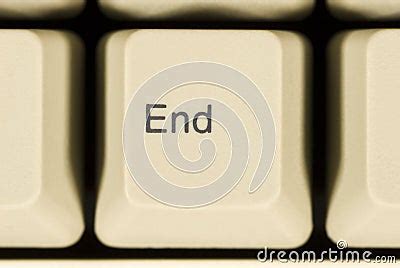 Macro Of END Key On Computer Keyboard Stock Photo - Image: 54374321