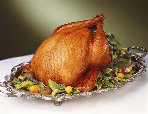 Whole Roast Turkey on Silver Platter posters & prints by Corbis