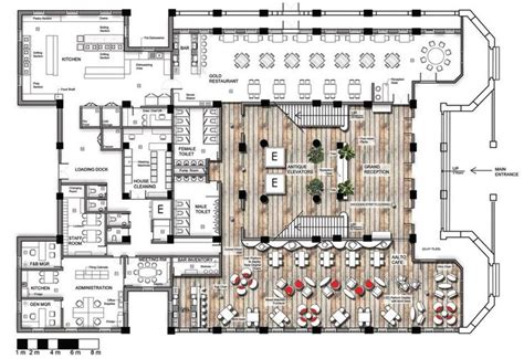 hotel lobby | Restaurant plan, Hotel floor plan, Hotel lobby design