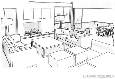 Sketchup Rendering by Carré Designs Interiors