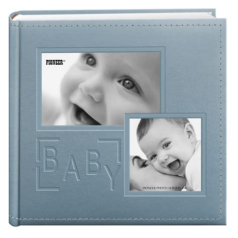 Buy Pioneer Photo Albums DA-200COLB/B 200-Pocket Embossed Baby Leatherette Frame Cover Album for ...