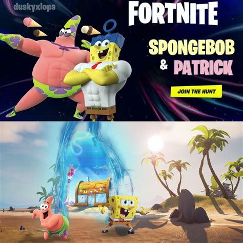 My concept for a Fortnite X Spongebob collaboration : spongebob