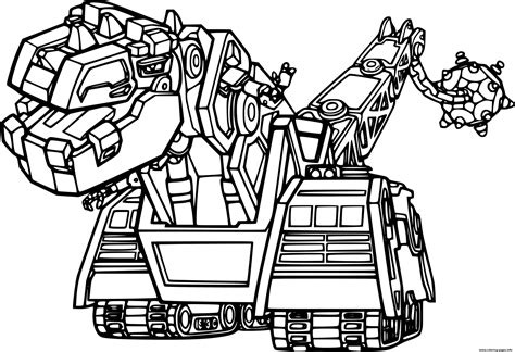 D Structs From Dinotrux Coloring page Printable