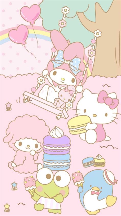 Aesthetic Sanrio Desktop Wallpaper