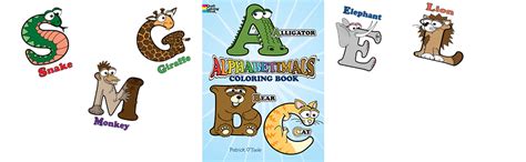 Alphabetimals Coloring Book: O'Toole, Patrick: 9780486487007: Books - Amazon.ca