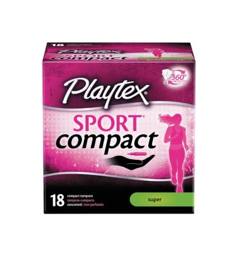 Playtex Sport Compact Super Tampons, 18 ct - Ralphs