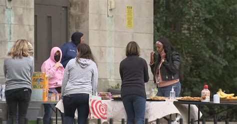 Group of mothers gather outside Roxborough High School to show support ...