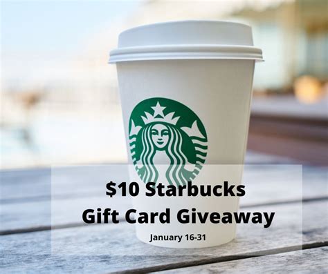 $10 Starbucks Gift Card Giveaway - She Blogs It