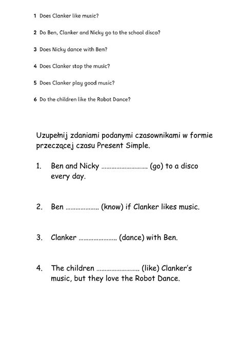 Steps Plus IV- Clanker the Robot worksheet | Live Worksheets