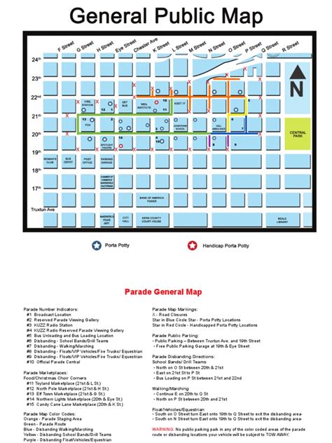 Bakersfield Christmas Parade map | Transport | Road Transport