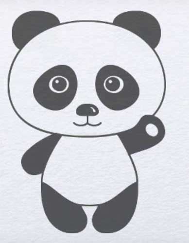 How to draw a panda: cute, baby step by step (with Pictures) | Panda drawing, Cute panda drawing ...