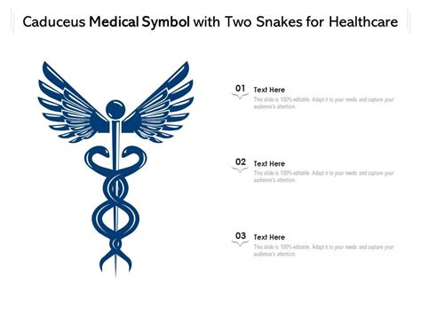 Caduceus Medical Symbol With Two Snakes For Healthcare | PowerPoint ...