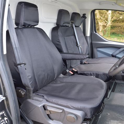 Ford Transit Custom Waterproof Heavy Duty Tailored Seat Covers in Black 2013+ | eBay