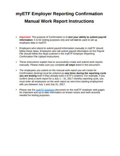 Work Report - 29+ Examples, Format, Docs, Word, Pages, PDF