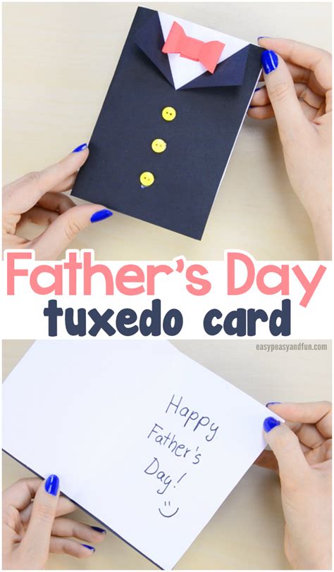 DIY Father's Day Tuxedo Card - Easy Peasy and Fun