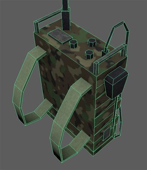 3D model Military Radio Backpack VR / AR / low-poly | CGTrader