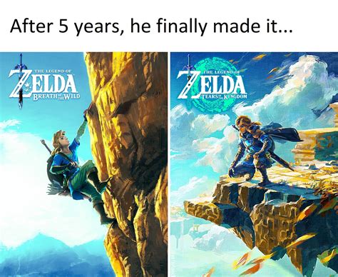 [BOTW] [TOTK] Retrospective on link's 5 years of climbing : r/MemesOfTheKingdom