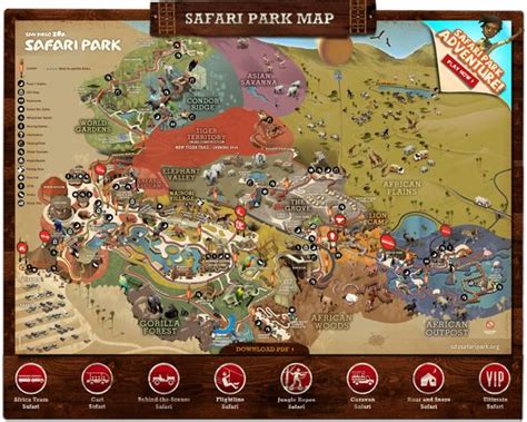 San Diego Zoo Safari Park: Park Map | Map Ideas | Pinterest | Parks, San diego and Safari