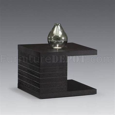 Black Finish Modern Wood Coffee Table w/Drawers & Options