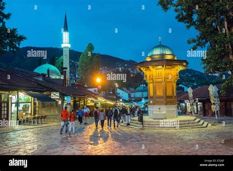 sebilj fountain in Bascarsija quarter in Sarajevo Stock Photo - Alamy