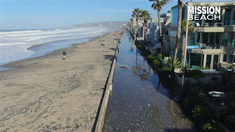 Above San Diego | Drone over January coastal high tides and flooding ...