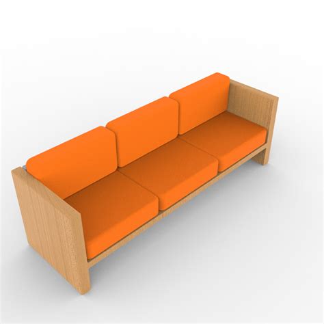 Wooden Sofa Two Revit Family Archives - bimmodeller.com - BIM Modeling ...