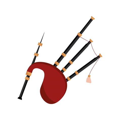 bagpipes wind musical instrument isolated icon 2505054 Vector Art at ...