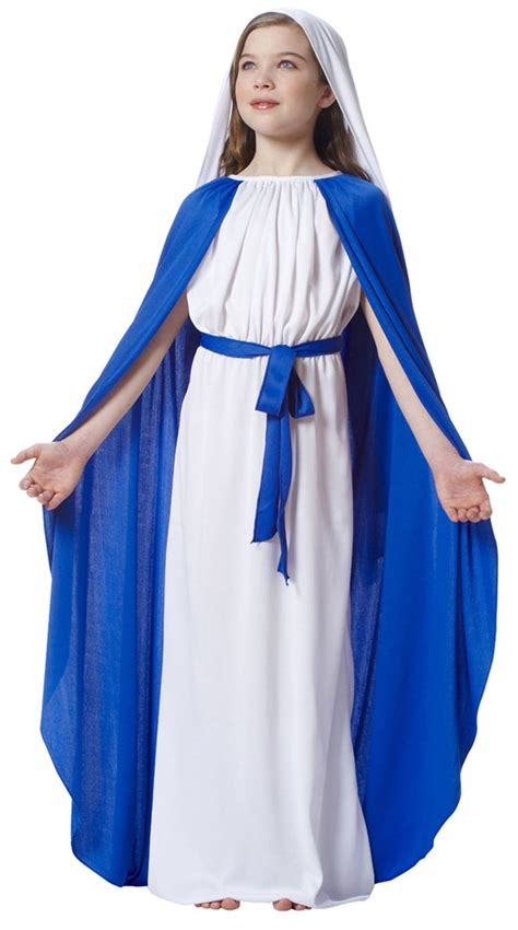 Girls Mary Costume - Christmas Costumes (With images) | Mary costume, Childrens fancy dress ...