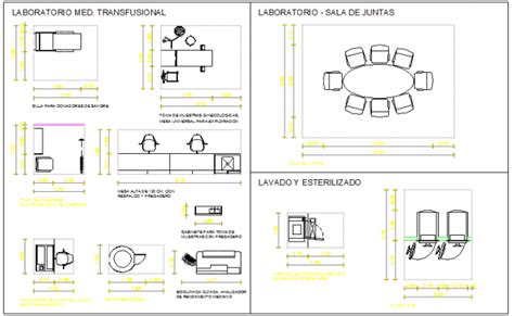 Blocks design for hospital laboratory furniture design dwg file