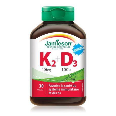 Jamieson Vitamin K2 120 Mcg + D3 1000 IU | Walmart Canada