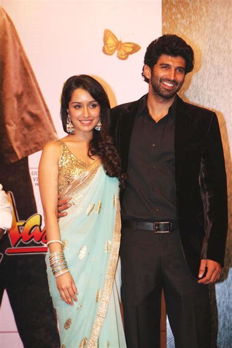 Aditya Roy Kapur with Shraddha Kapoor at the first look launch of film AASHIQUI 2 2 : rediff ...