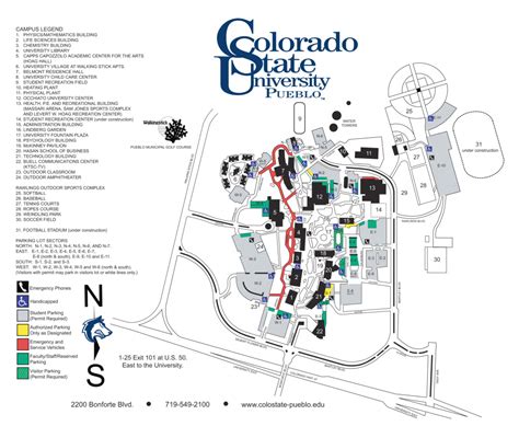 Colorado State University Campus Map - Printable Map