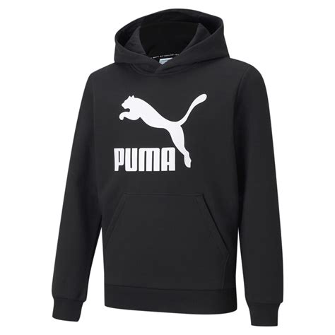 Classics Logo Youth Hoodie | Black - PUMA