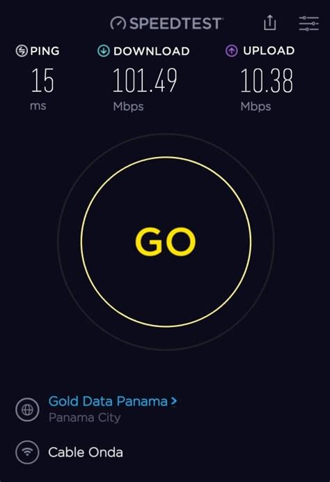 My home cable internet speed in a developing country in a neighborhood ...