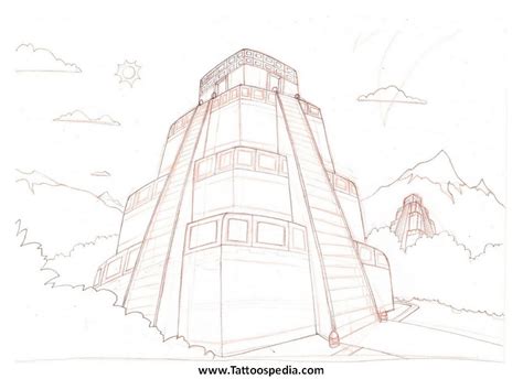 Aztec Temple Drawing at PaintingValley.com | Explore collection of Aztec Temple Drawing