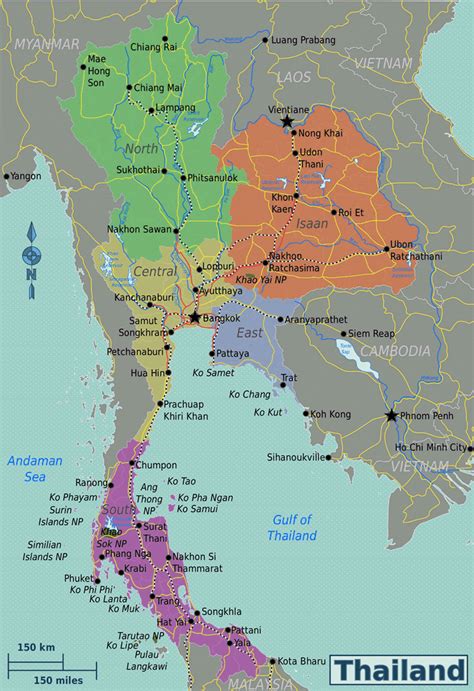 Map of Thailand - Easy Day Thailand Tours