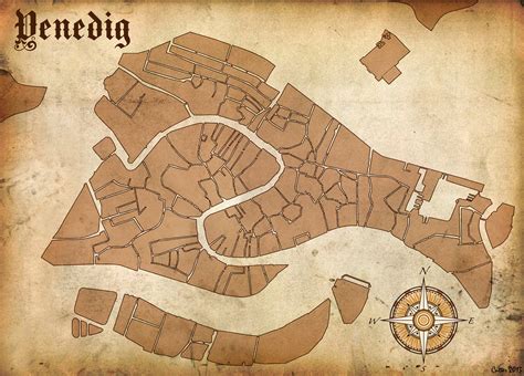 Venedig / Venice medieval city map by Finnyael on DeviantArt