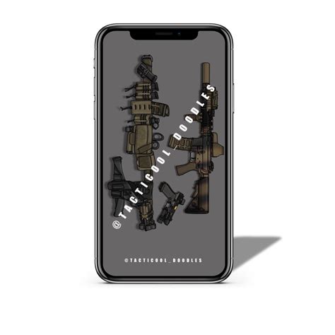 MK18 AND BATTLE BELT PHONE WALLPAPER | TACTICOOLDOODLES