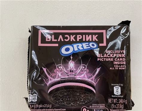 Oreo Blackpink Pink Strawberry Cream Black Wrapper on Carousell