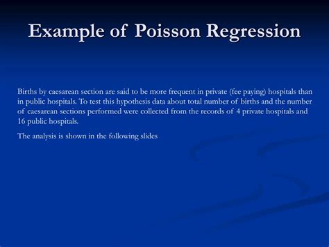 PPT - Ch13. Poisson Regression Analysis PowerPoint Presentation, free ...